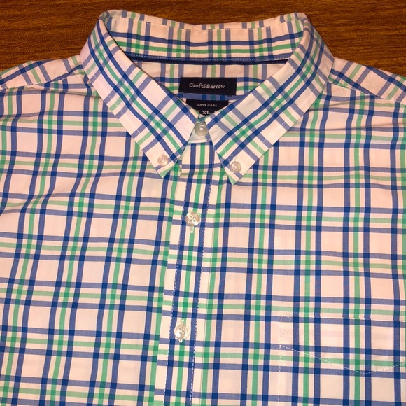 croft & barrow | Shirts | Croft Barrow Easy Care Xl Short Sleeve Shirt